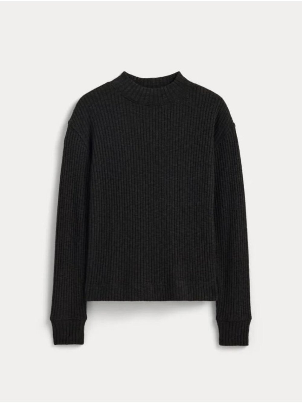 Everlane The Cozy Rib Funnel-Neck Sweater Women's Size Small in Black NWT!